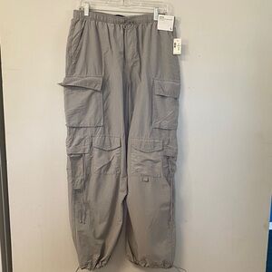 Aeropostale Parachute Cargo Mens Gray Size Large